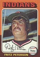 1975 Topps Mini #62 Fritz Peterson Baseball Card