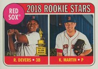 2018 Topps Heritage  #189 Kyle Martin/Rafael Devers Baseball Card