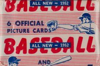 1952 Bowman #WP Wax Pack 5 Cent Baseball Card