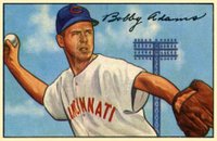 1952 Bowman #166 Bobby Adams Baseball Card