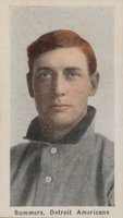 1910 Sporting Life # Ed Summers Black Back Baseball Card