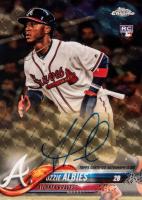 2018 Topps Chrome Sapphire Edition Rookie Autographs #AC-OA Ozzie Albies Superfractor 1/1 Baseball Card