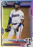 2021 Bowman Draft #BDC81 Luisangel Acuna Chrome-Refractor Baseball Card