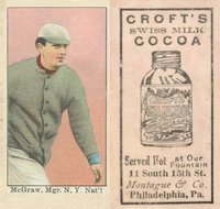 1909 Croft's Cocoa # John McGraw Baseball Card