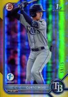 2022 Bowman 1st Edition #BPPF10 Curtis Mead Yellow Foil Baseball Card