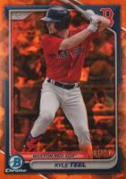 2024 Bowman Chrome Sapphire Edition Prospects #178 Kyle Teel Orange Baseball Card