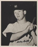 1956 New York Yankees Action Pictures # Mickey Mantle Baseball Card