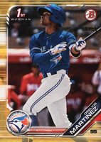 2019 Bowman Paper Prospects #BP69 Orelvis Martinez Gold Baseball Card