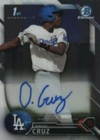 2016 Bowman Chrome Prospects Autographs #OC Oneal Cruz Baseball Card