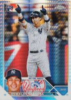 2023 Topps Chrome #69 Oswaldo Cabrera Prism Refractor Baseball Card