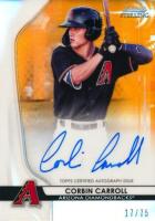 2020 Bowman Sterling Prospect Autographs #CC Corbin Carroll Orange Refractor Baseball Card