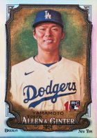 2024 Topps Allen & Ginter #201 Yoshinobu Yamamoto Chrome-Refractor Baseball Card