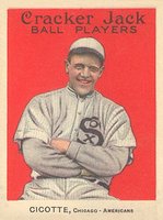 1915 Cracker Jack #94 Eddie Cicotte Baseball Card