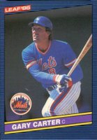 1986 Leaf #63 Gary Carter Baseball Card