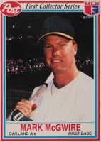 1990 Post Cereal #12 Mark McGwire Baseball Card