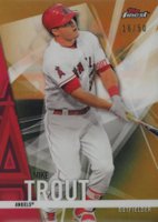 2017 Finest  #1 Mike Trout Gold Refractor Baseball Card