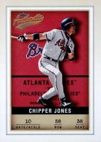 2002 Fleer Authentix #58 Chipper Jones Baseball Card