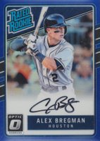 2017 Panini Donruss Optic Rated Rookie Signatures #AB Alex Bregman Blue Baseball Card