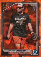 2024 Bowman Chrome Sapphire Edition #33 Colton Cowser Image Variation-Orange Baseball Card