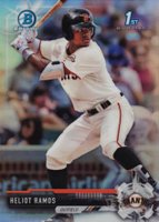 2017 Bowman Draft #BDC12 Heliot Ramos Chrome-Refractor Baseball Card