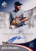 2006 SP Authentic #294 Justin Verlander Autograph Baseball Card