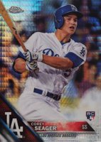 2016 Topps Chrome #150 Corey Seager Prism Refractor Baseball Card