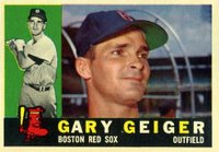 1960 Topps #184 Gary Geiger Baseball Card