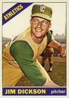 1966 Topps #201 Jim Dickson Baseball Card