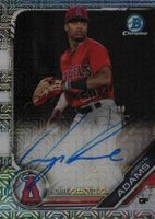 2019 Bowman Mega Box Chrome Mega Autographs #JA Jordyn Adams Baseball Card