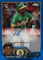 2023 Topps Chrome Update Autograph #ACER Esteury Ruiz Blue Baseball Card