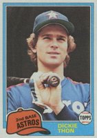 1981 Topps #844 Dickie Thon Traded Baseball Card