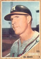 1962 Topps #443 Del Crandall Baseball Card
