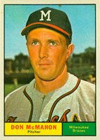 1961 Topps #278 Don McMahon Baseball Card