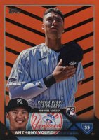 2023 Topps Update #US77 Anthony Volpe Orange & Black Foil Baseball Card