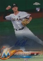 2018 Topps Chrome Rookie Autograph #RA-BA Brian Anderson Baseball Card