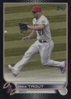 2022 Topps #27 Mike Trout Black Baseball Card