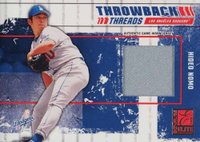 2003 Donruss Elite Throwback Threads #TT-34 Hideo Nomo Baseball Card