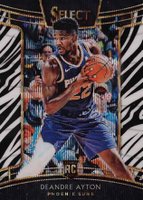 2018 Panini Select #2 DeAndre Ayton Zebra Prizm Basketball Card