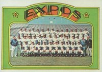 1972 Topps #582 Montreal Expos Team Baseball Card