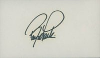 1999 Hall of Fame Autographs # Barry Larkin Index Card Baseball Card