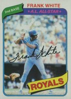 1980 Topps #45 Frank White Baseball Card