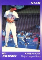 1990 Star Bo Jackson #3 Bo Jackson Major League Stats-Glossy Baseball Card