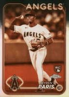 2024 Topps Chrome #151 Kyren Paris Sepia Refractor Baseball Card