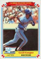 1983 Drake's #6 Cecil Cooper Baseball Card