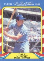 1987 Fleer Limited Edition #30 Dale Murphy Baseball Card