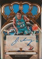 2022 Panini Crown Royale Rookie Crown Autographs #RCAJIV Jaden Ivey Basketball Card