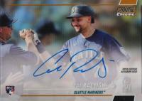 2022 Topps Stadium Club Chrome Autographs #CR Cal Raleigh Gold Refractor Baseball Card
