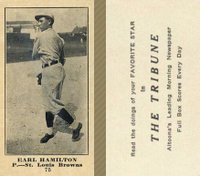 1916 Altoona Tribune #75 Earl Hamilton Baseball Card
