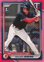 2024 Bowman Paper Prospects #BP43 Walker Jenkins Pink Baseball Card
