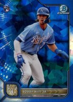 2022 Bowman Chrome Sapphire Edition #77 Bobby Witt Jr. Baseball Card